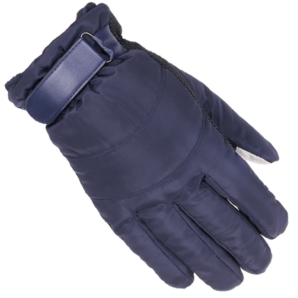 따뜻한 양털 터치 스크린 장갑 겨울 남여 공용 스키 손가락 장갑 야외 하이킹 등산 추운 날씨를위한 미끄럼 방지 손바닥