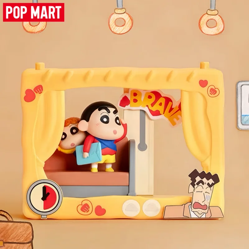 Nouveauté 2026 POP MART Crayon Shin-chan - Série Théâtre Enfant Figurines Boîte Mystère Jouets Surprise Ornements Cadeaux d'Anniversaire