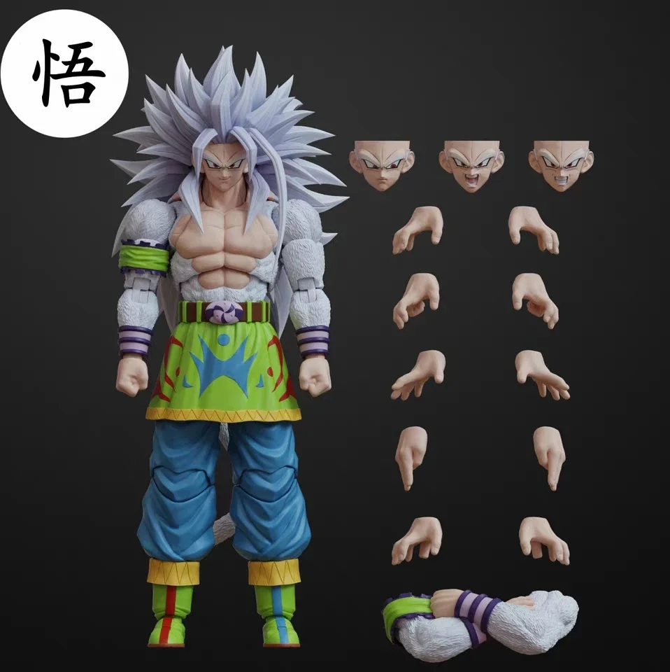 Action Figure Dragon Ball Z Kong Studio Beast Deities 27 28 29 Af Shf Super Five Pink Hair Black And White Goku 3.0 Solid Body