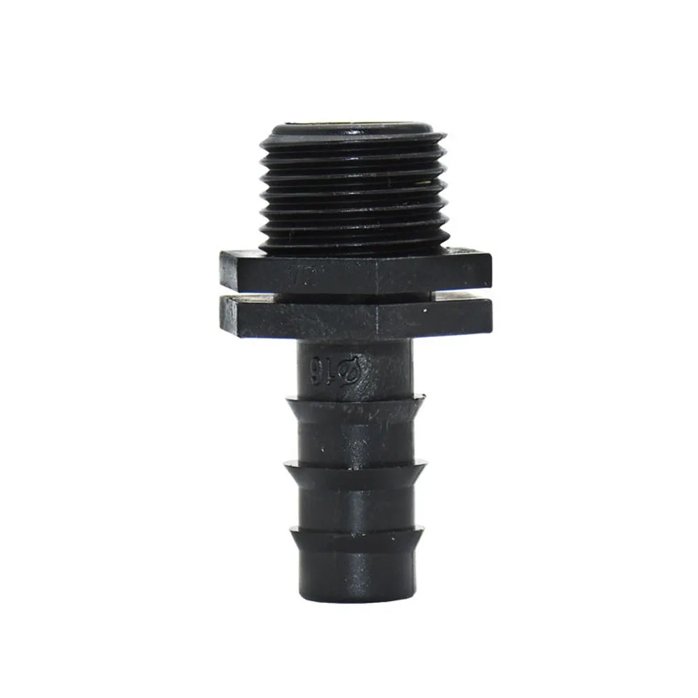 

Drip Irrigation Male Thread 1/2 To The 16mm Hose Connectors Barbed 5/8" Water Connectors 1/2 Inch Garden Tap Adapter 40Pcs