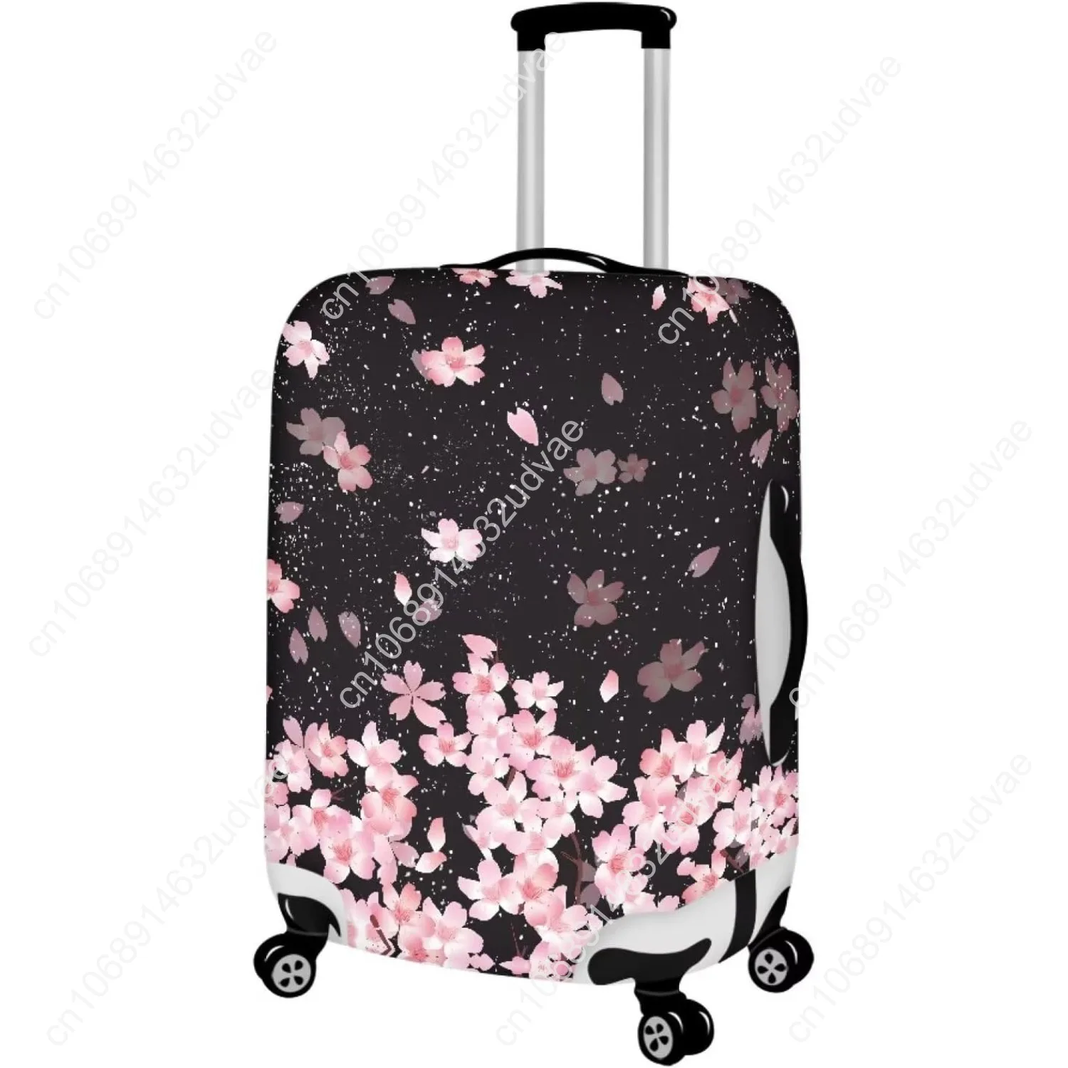 أغطية أمتعة زهر الكرز حامي حقيبة أمتعة بعجلات مرنة تناسب 18-21 بوصة للنساء والفتيات