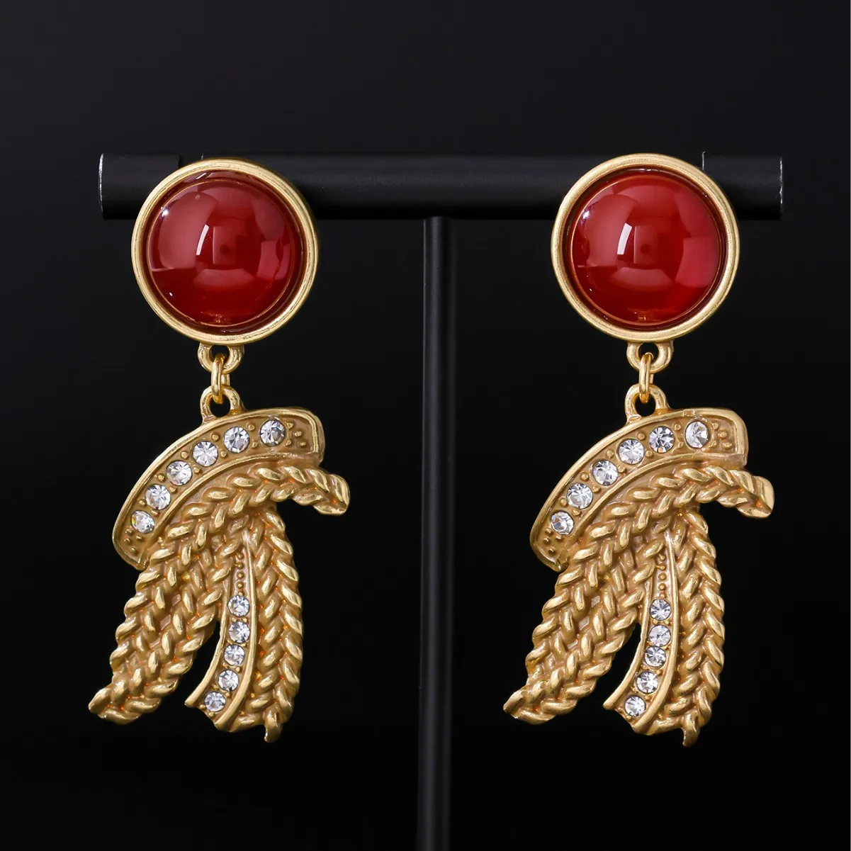 2026 Chinese Style Earrings for Women Geometric Retro Light Luxury Versatile Jewelry Fashion Elegant Minimalist Aretes De Mujer