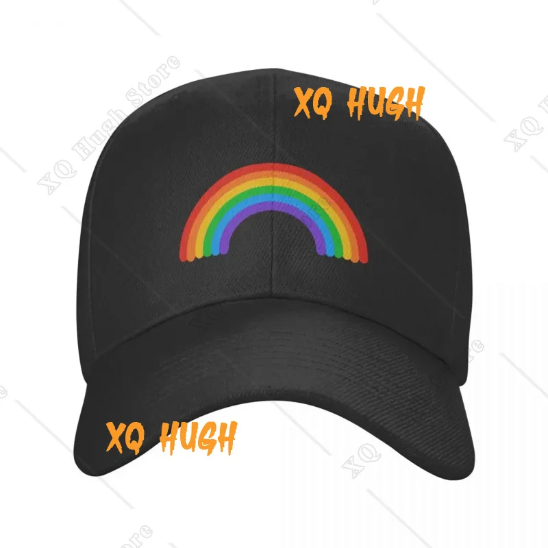 Cute Rainbow - HAPPY PRIDE Baseball Cap Golf Cap black Hats Man Women's