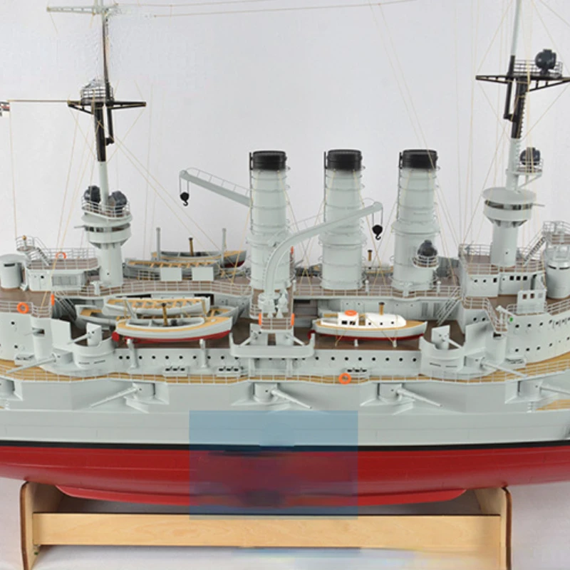 RC Warship Model 1:100 WW1 Dreadnought-class Battleship Large Scale Scale Ship Model of The Battleship Deutschland