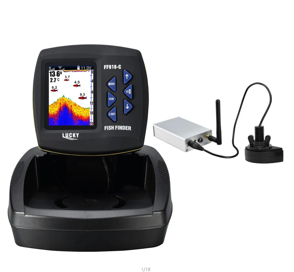 Lucky Portable Wireless  Long-Range 300 Meters Detection LED Features 100 Meters For Active Fishing Wholesale For