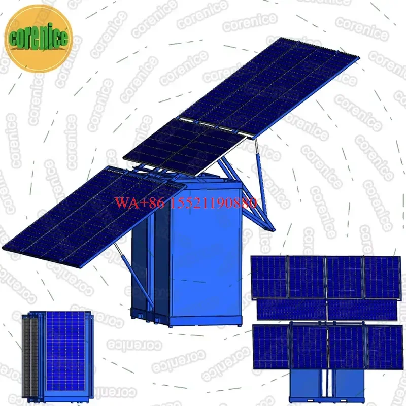 WMWMNU 400W Vertical Axis Wind Turbine Generator Trailer Mounted Wind Solar Generator Off Grid System