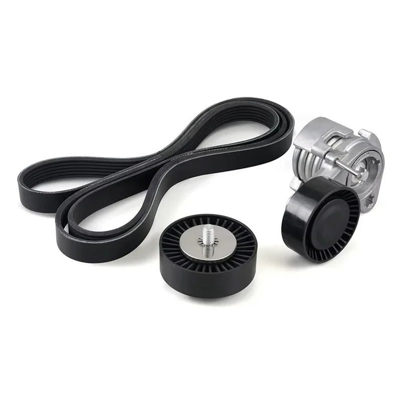 

Car Drive Belt Pulley Tensioner Kit For BMW N52 Engine E81 E82 E87 E88 E90 E91 E92 E93 X1 X3 X5 11287628650 11287535860-A08Q