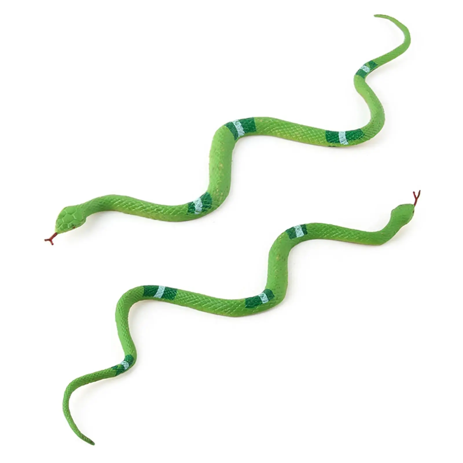 Plastic Fake Snake 9.84Inch, Realistic Snake Toy Scary Prank Animal Figure