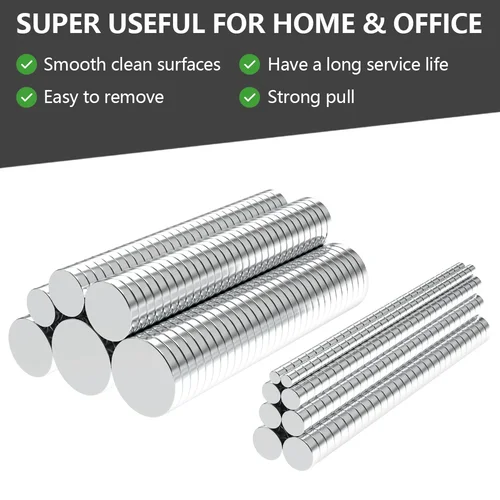 Imagen 2 del producto 6x3 10x3 20x3mm N35 imán de neodimio súper fuerte redondo NdfeB potente imanes magnéticos permanentes imán de refrigerador