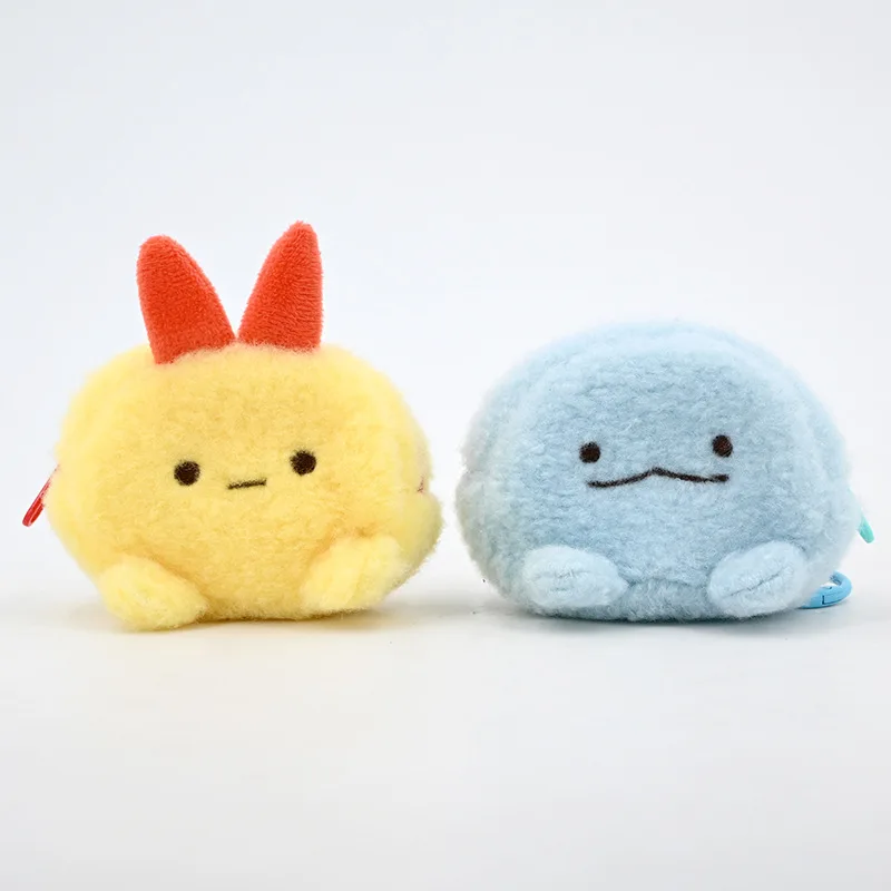 NEW Sumikko Gurashi Ebi Fry Plush Earphone Bag Pendant Coin Purse Cartoon Korilakkuma bear Plush Storage Mini bag Purses Wallet