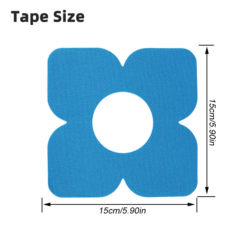 10Pcs Waterproof Pre-Cut Kinesiology Tape Breathable Knee Muscle Relief Sports Stickers