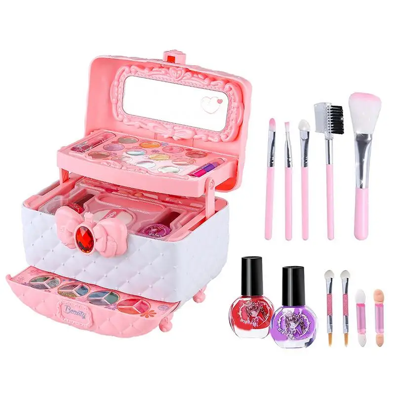 

Makeup Kit For Girls Kids Washable Make Up Kits For Girls Real Girls Makeup Kit For Kids Age 8-12 Beginners Little Girl Makeup