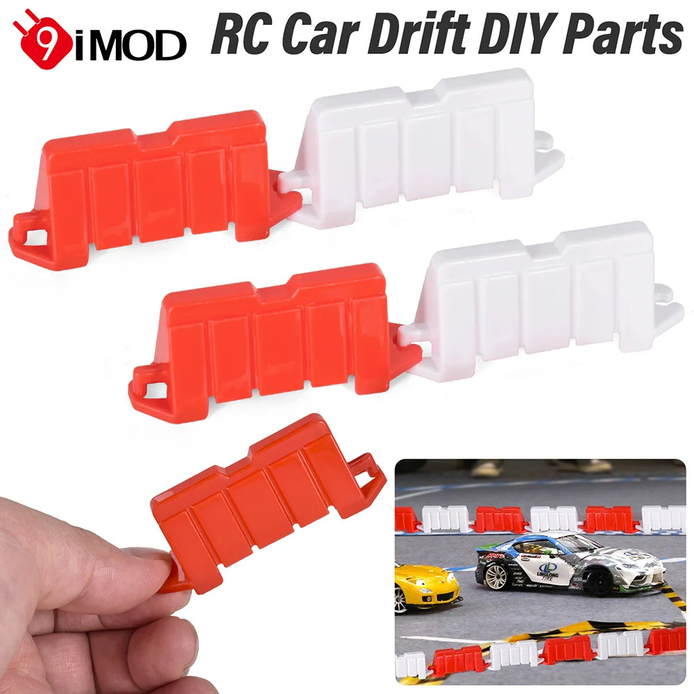 20/60/100pcs RC Car Drift Race Road Barrier Traffic Fence For Various Creating Realistic Racing Tracks Drift Fields DIY