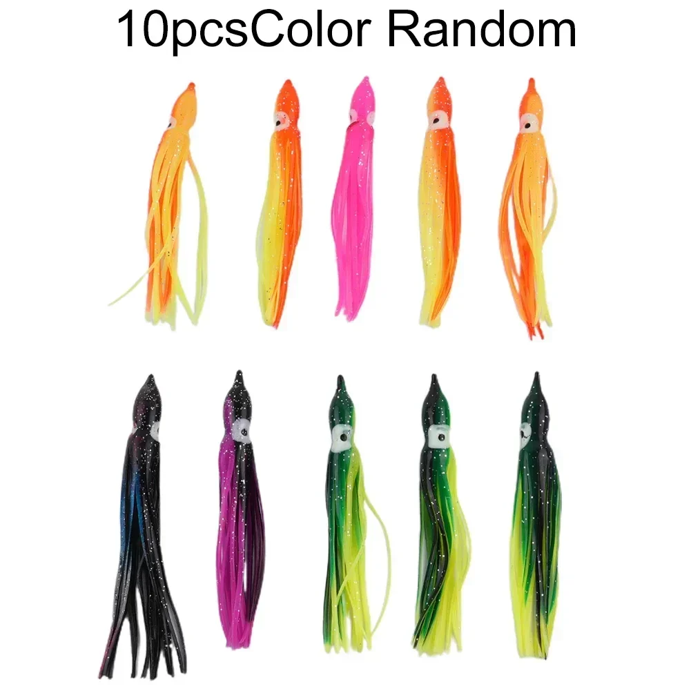 For Fishing Fishing Lures 10pcs Bait Fishing Outdoor 5cm/7cm/10cm/12cm Mixed Color Random Soft Portable Pratical