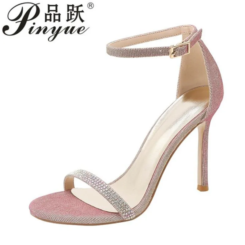 

Женские сандалии, модные женские туфли-лодочки на очень высоком каблуке на платформе, женские летние туфли-лодочки на тонком каблуке с открытым носком, свадебная вечеринка, размеры 34-40