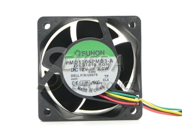 

PMD1206PMB3-A P/N : 0U8679 U8679 DC 12V 3.4W 60x60x38mm 4Wire 5Pin for SX280 GX620 SX745 SX755 760 USFF cooling fan