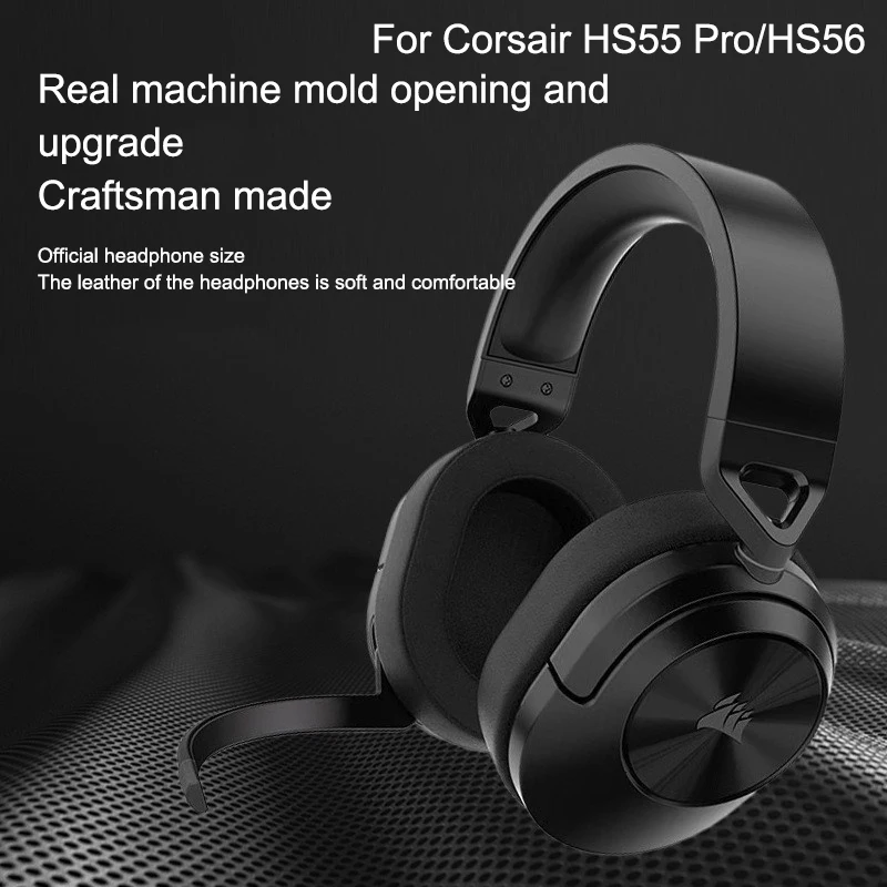 Earphone Replacement Ear Pads For Corsair HS55 Pro HS65 Wireless Headphone Headset Ear Cushion Repair Parts Sponge