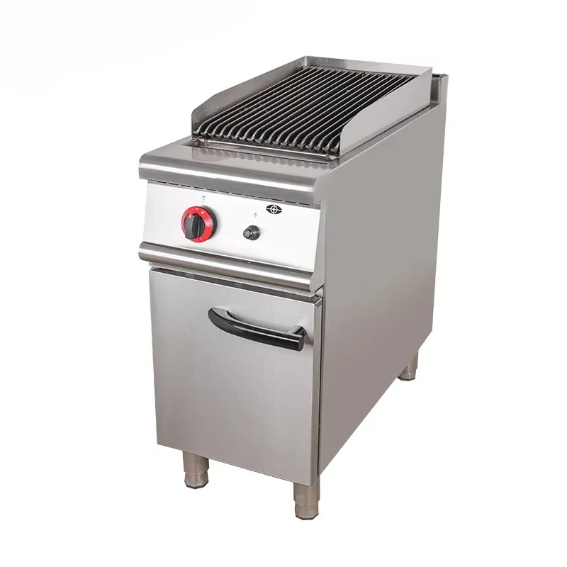 Commercial Hot Sale Outdoor Iron Gas BBQ Grill Smokeless Grooved Plate Thickness Barbecue Griddle