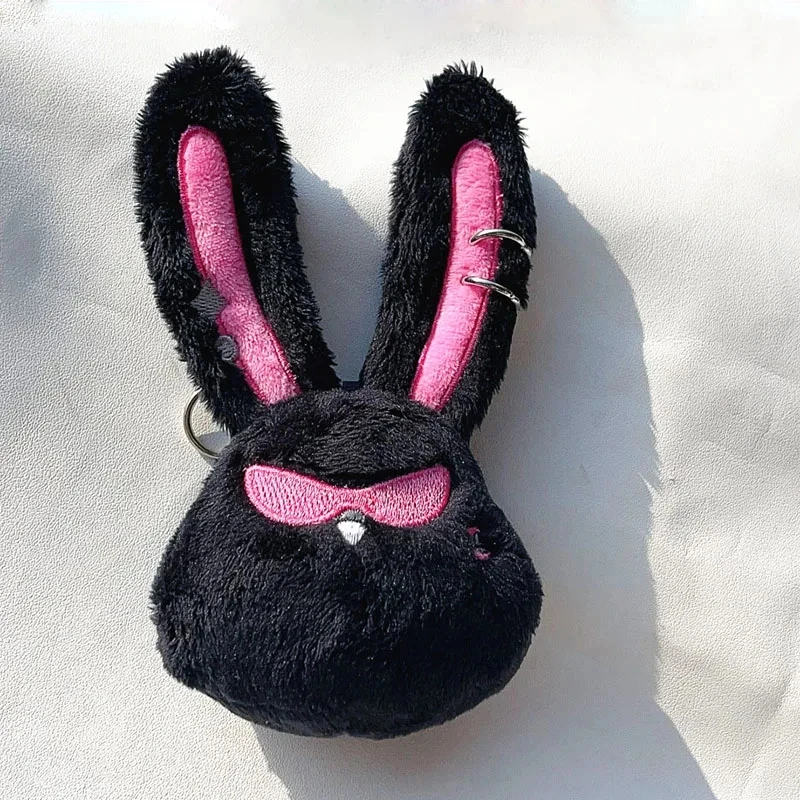 ATEEZ 귀여운 만화 봉제 헤어 밴드, 긴 귀 펜던트, 가방 액세서리, 키링, 케이팝 아이돌 여상산 팬 선물, 13cm