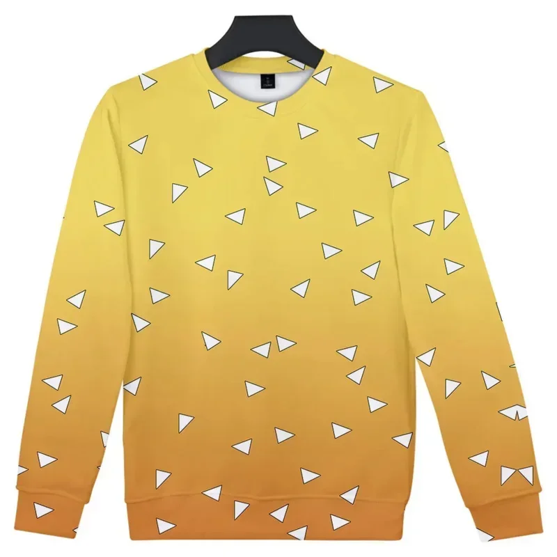 DIOCS Demon Slayer Kimetsu no Yaiba Long Sleeve Hoodies Tanjirou Nezuko Tomioka Giyuu Zenitsu Cosplay Costume Tops T-shirts