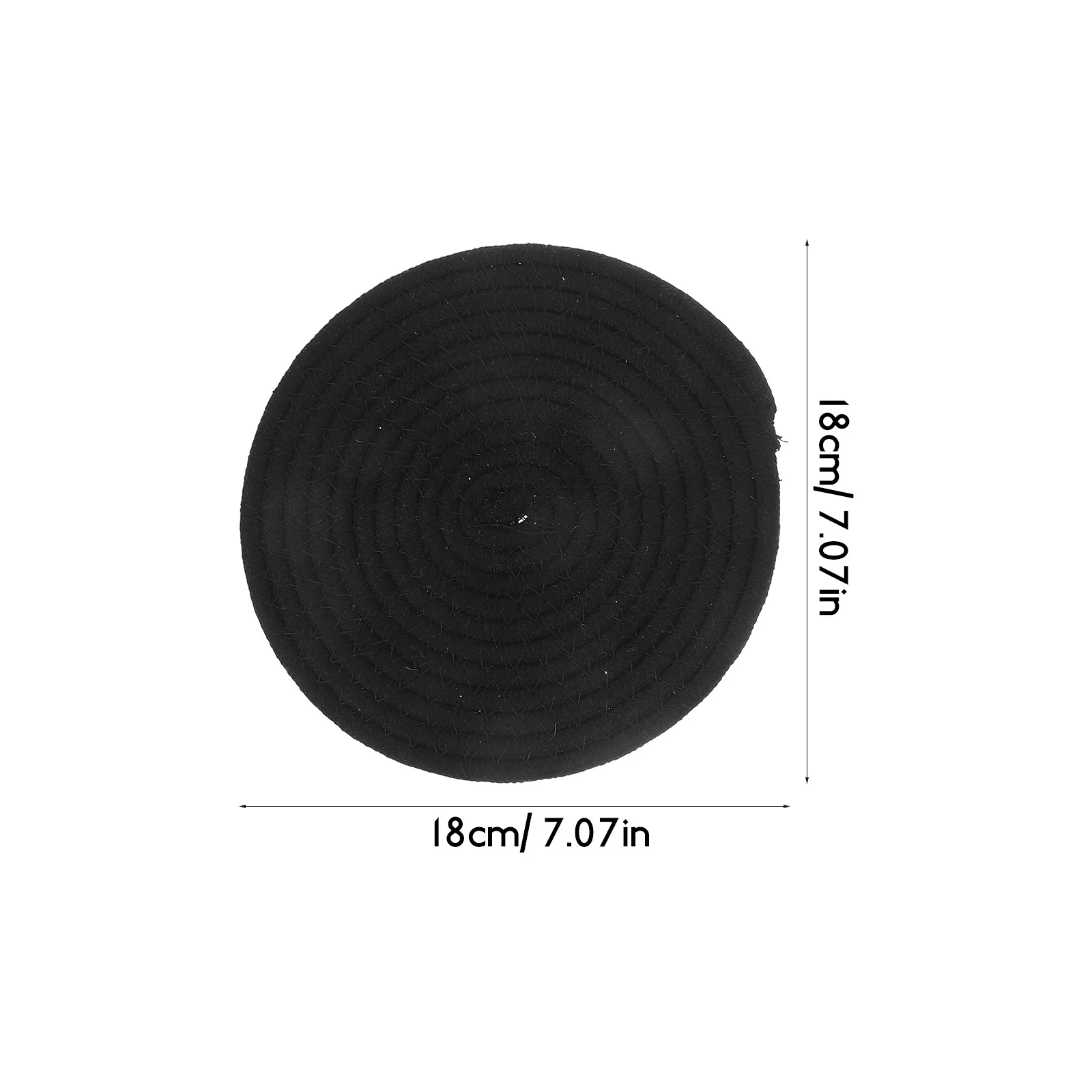 4 قطعة القطن المنسوجة بوثولدر مقاومة للحرارة الركيزة المستديرة لطاولة المطبخ حماية عدم الانزلاق وعاء حامل مجموعة تحديد الموقع الزخرفية