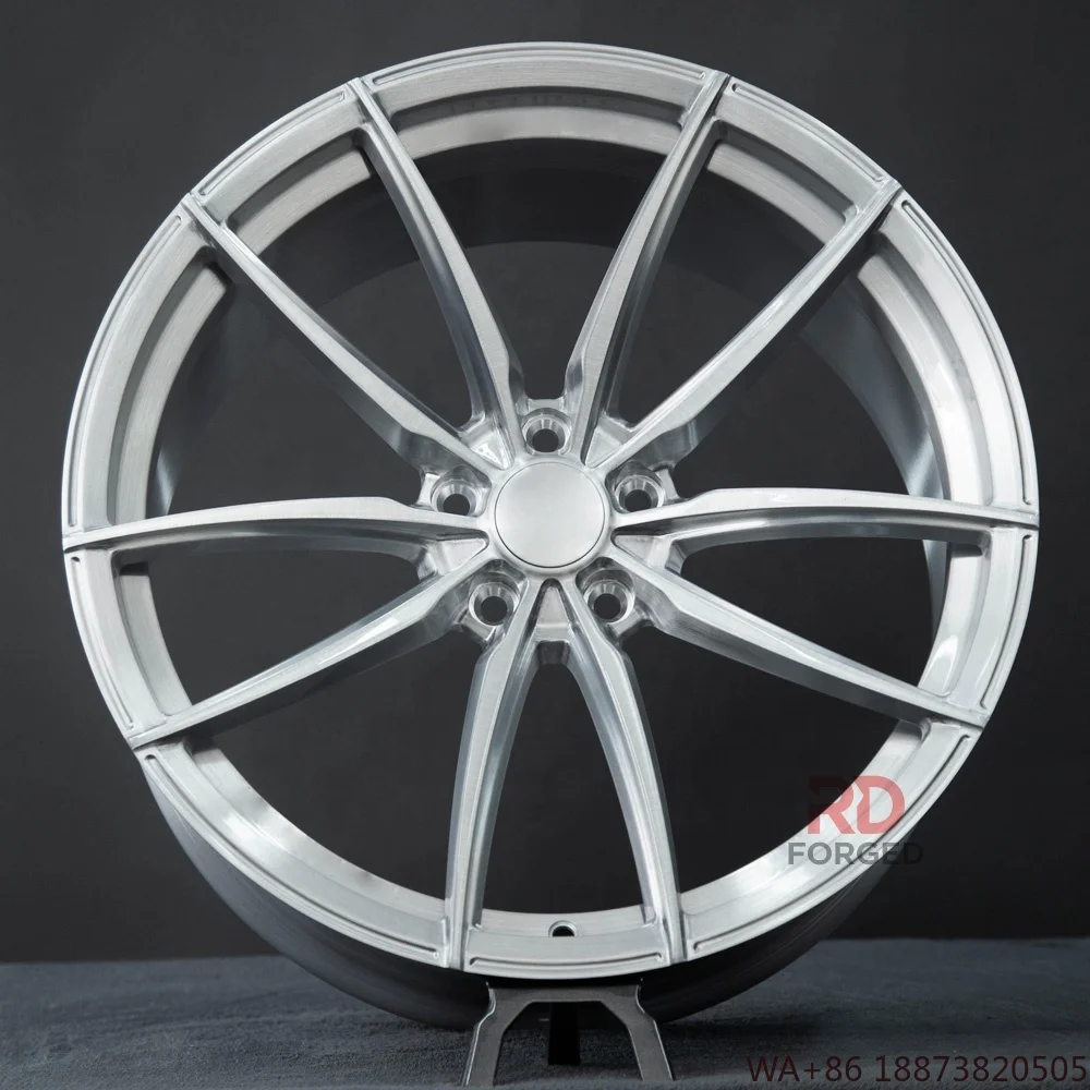 For Deep Concave Forged Aluminum Alloy Wheels 17/18/19/20/22/24 Inch Brushed 5x100/5x114.3/5x115/5x120 PCD Passenger Car Wheels