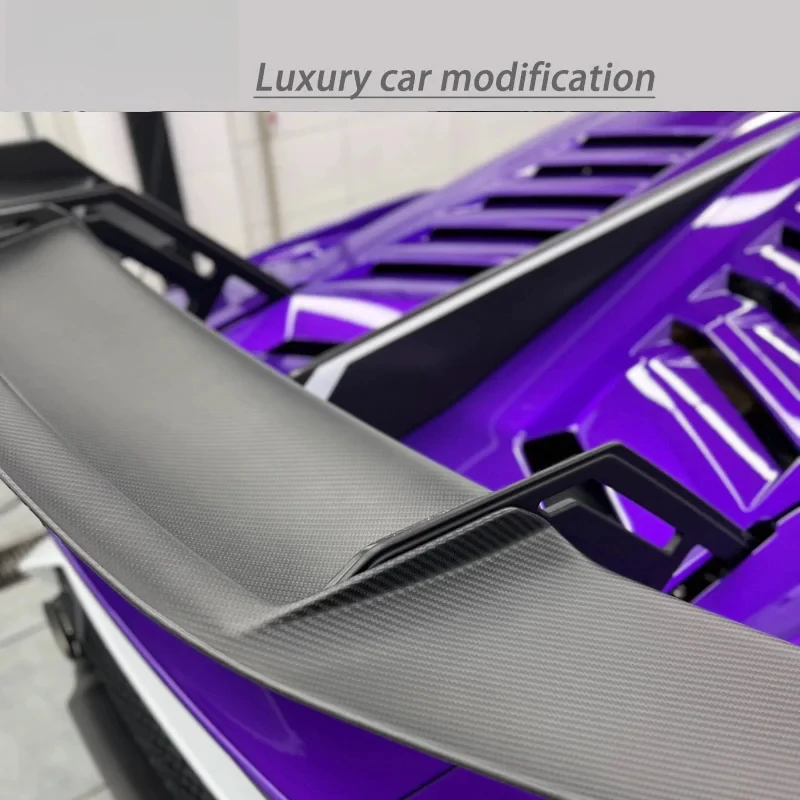 

for Huracan LP580 LP610 STO Dry Carbon Fiber Tail Wing Rear Spoiler Auto Part Car Accessories