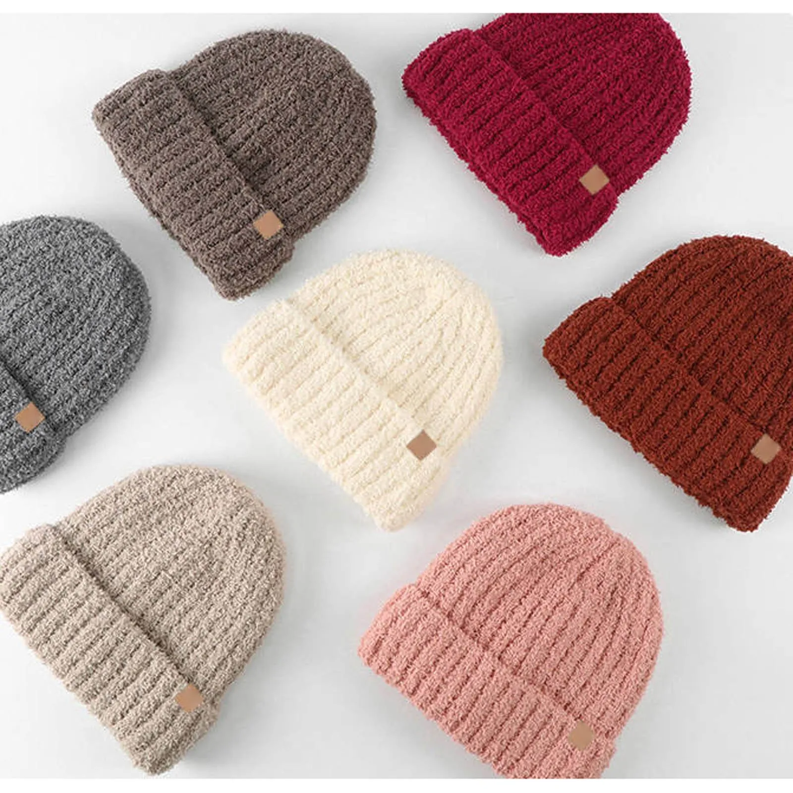 

Children Warm Simple Pure Color Autumn Skullies Winter Knitted Hat Korean Style Caps Wool Hat Female Kids Boys Girls Beanies