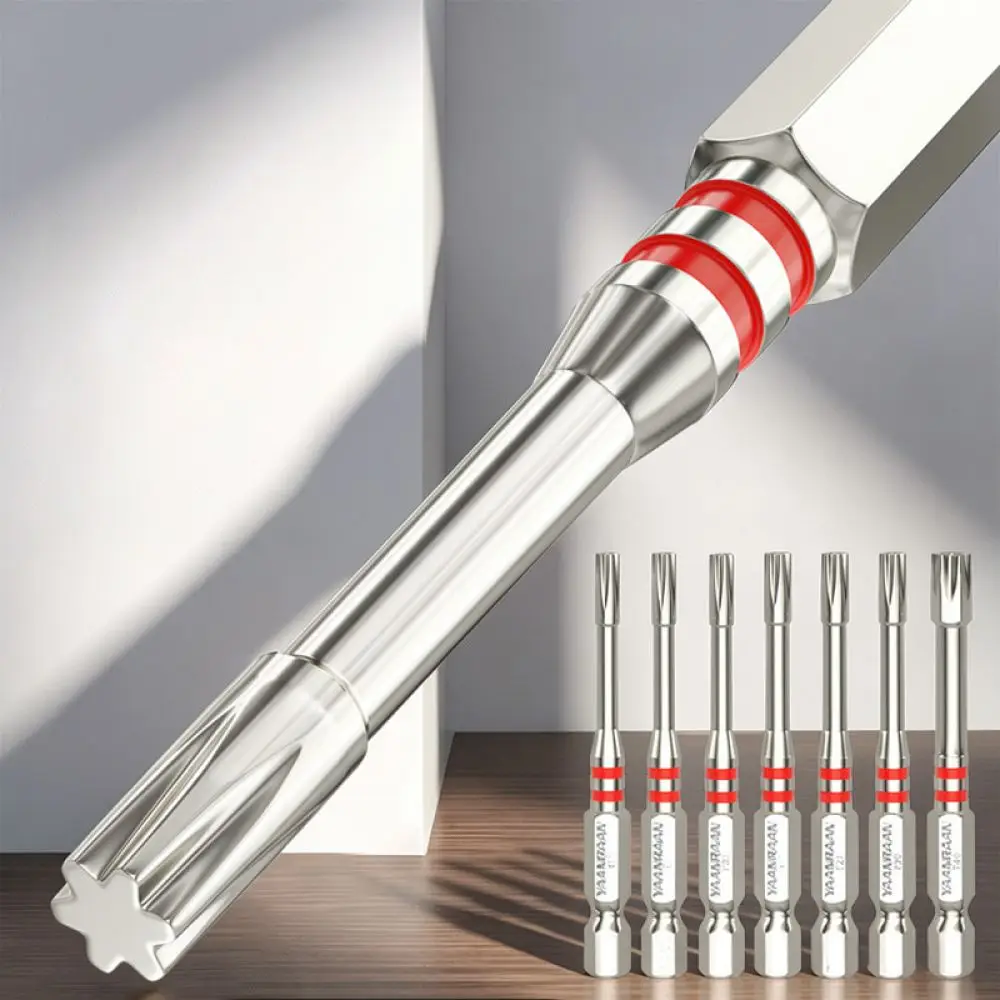 For For Yanran Impact Rated Magnetic Torx Bit Anti Slip Power Drill Driver Head Professional Mechanical Tool