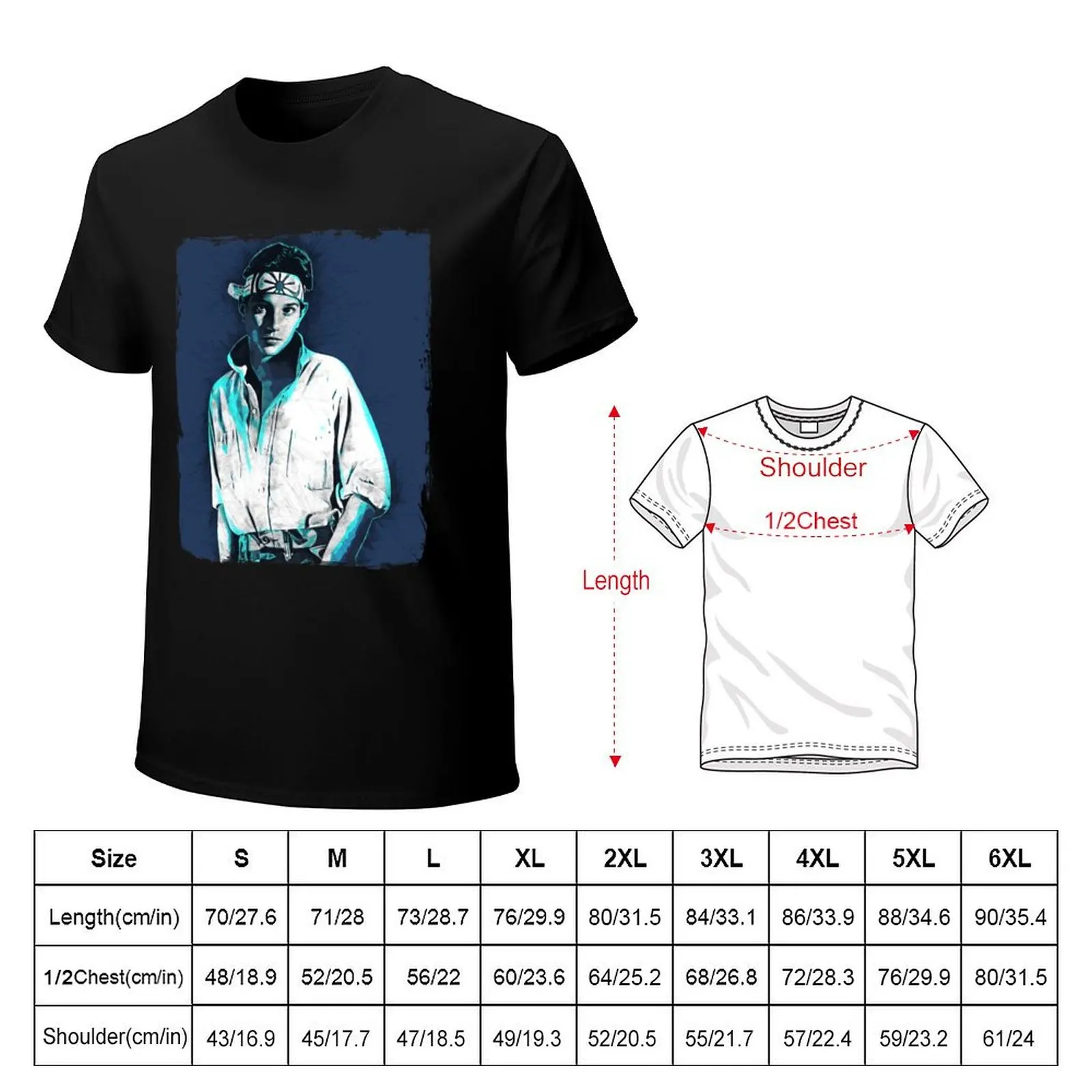 Ralph Macchio - Karate Kid T-Shirt Work Wear Lightweight Tee