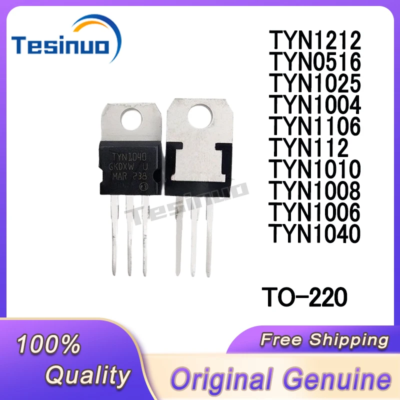 10/PCS New Original TYN112 TYN0516 TYN1040 TYN1004 TYN1006 TYN1008 TYN1010 TYN1106 TYN1025 TYN1212 TO-220 In Stock