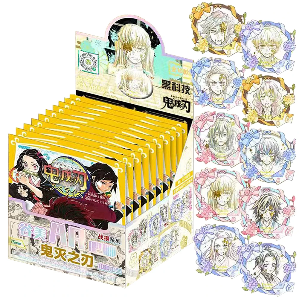 

Demon Slayer Fantasy Anime Character Laser Card Children's Backpack Clothing Decoration Badge Brooch Christmas Family Party Gift