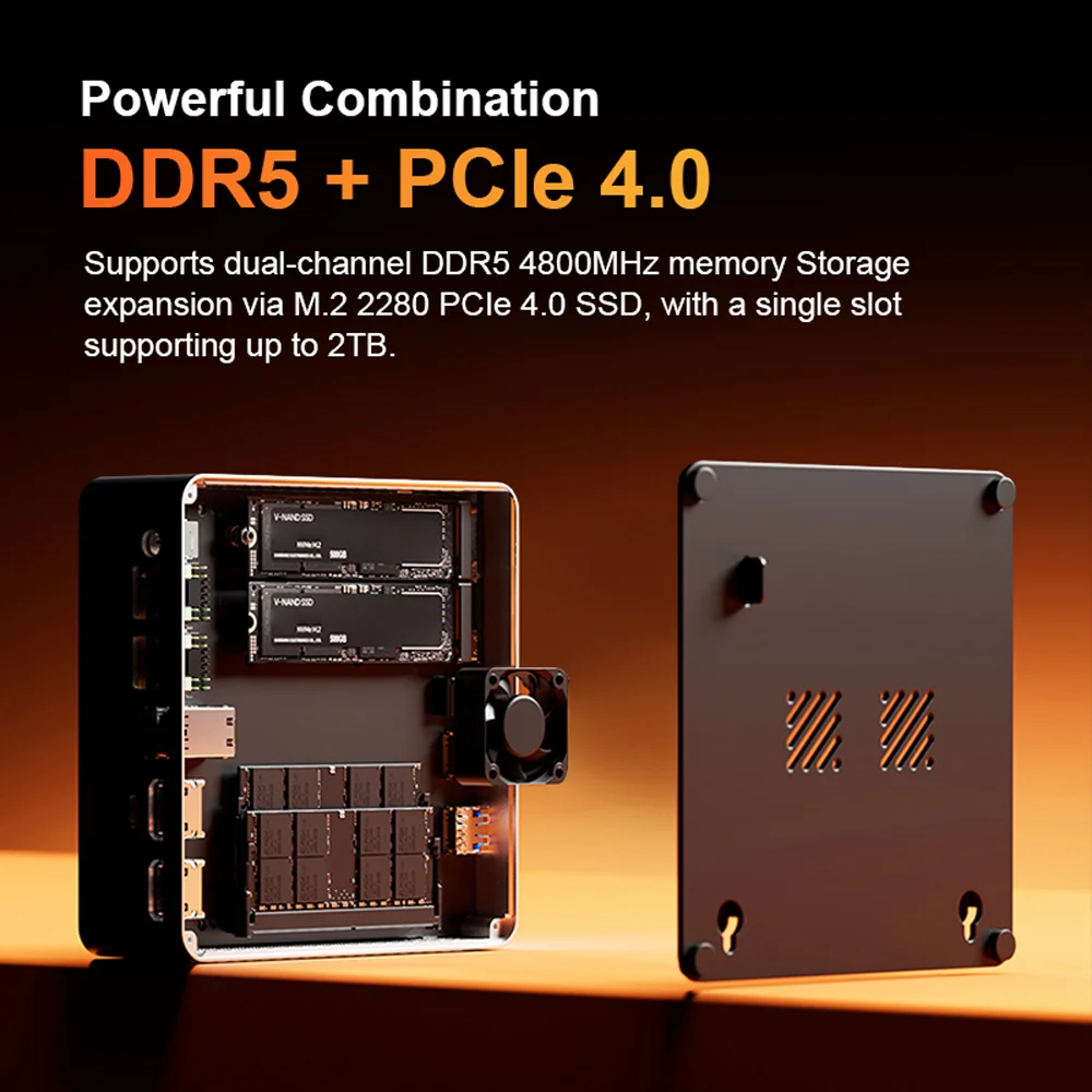 Bestoss A6 PC للألعاب AMD Ryzen7 7735HS 680M DDR5 5600MHz RAM PCIe4.0 ROM WIFI6 BT5.2 كمبيوتر صغير Windows 11 Pro كمبيوتر ألعاب