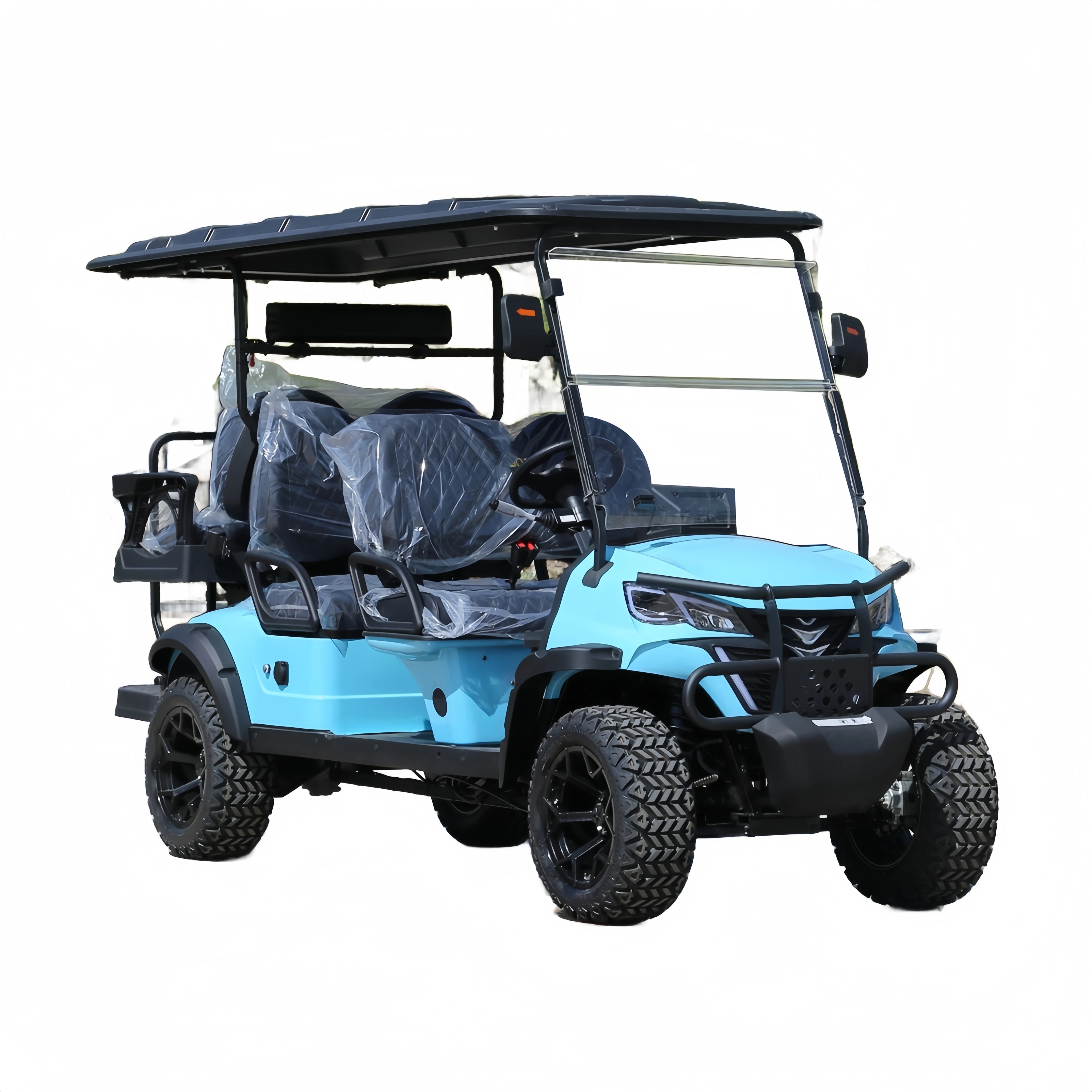 adults 2024 small golf cart two seater electric lithium golf cart batteries 48v wide body golf cart