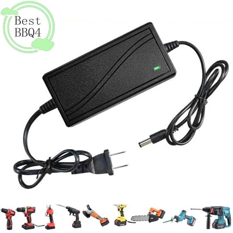 (BBQ4)Charger Lithium Ion 21V 2A Adapter Round Hole Universal Electric Wrench Angle Grinder Electric Saw Lithium Battery Charger