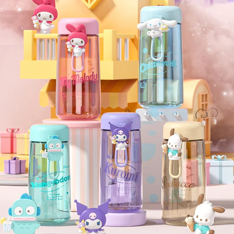 

Sanrio Kawaii Pochacco Student Water Cup My Melody Cinnamoroll Anime Cartoon Fashion Exquisite High-looking Portable Tritan Cups