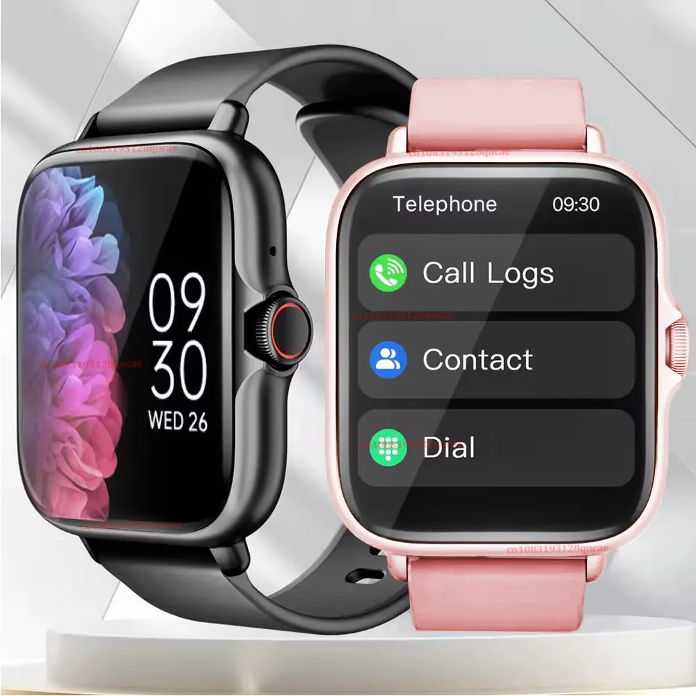 Smartwatch für Android und iOS, 2,01-Zoll-HD-Display, Bluetooth-Anruf, Nachrichtenbenachrichtigung, Musik, Sportmodus, Smartwatch für Männer und Frauen, H10.