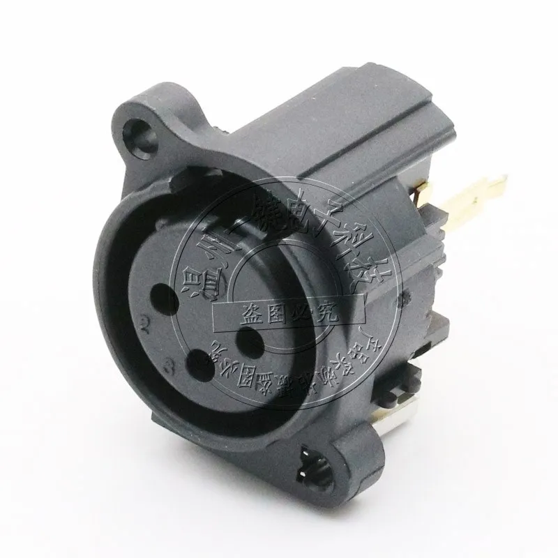 3pcs CT3-04CHF XLR Socket Audio Interface Audio Amplifier Three-Core Three-Leg Direct Plug XLR Socket Cannon USB