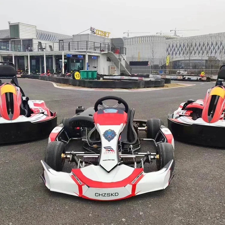 Wholesale high speed amusement games outdoor wilderness go kart 200cc gasoline adults racing kart for sale