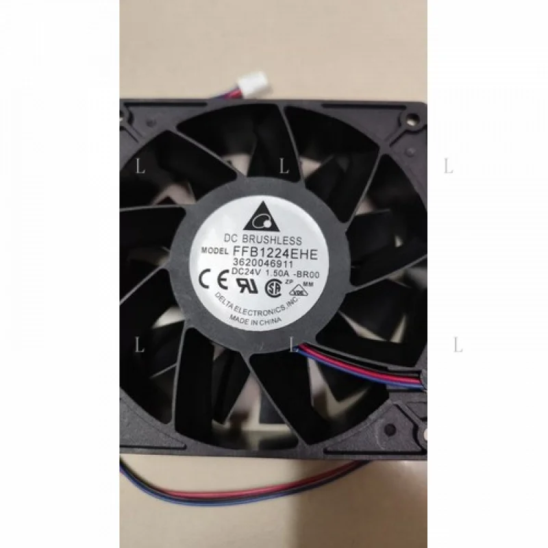 

L 1 шт. для вентилятора Delta FFB1224EHE-BR00 DC24V 1,5A 12038 12 см 3-проводной 3-контактный охлаждающий вентилятор