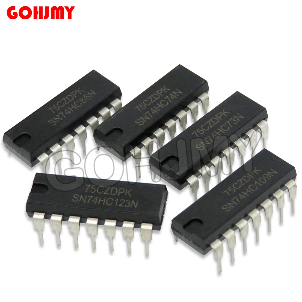 10PCS SN74HC74N 74HC74 DIP-14 74HC74N SN74HC73N DIP SN74HC86N SN74HC109N SN74HC125N SN74HC123N 74HC86 74HC86N 74HC109 74HC125