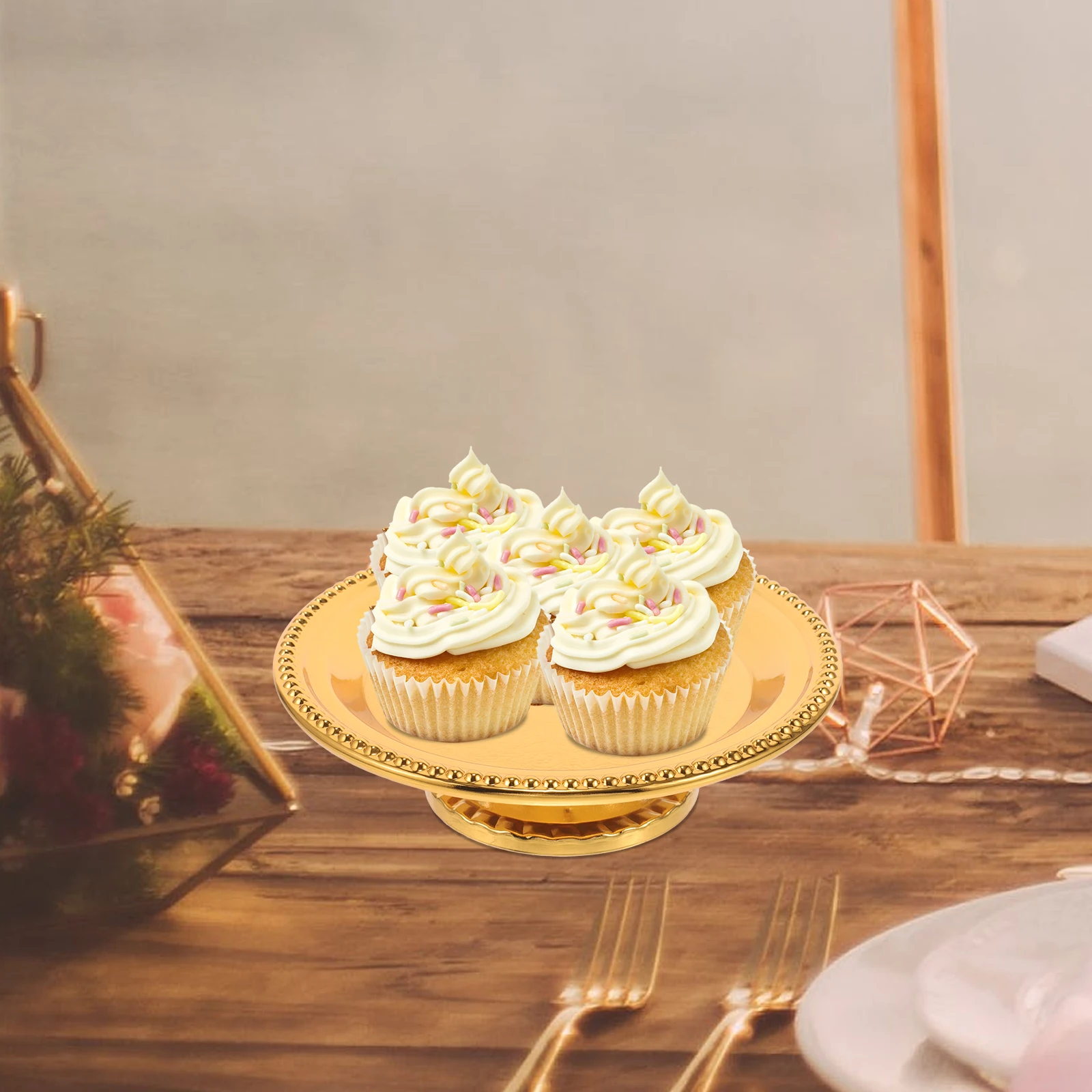 

Fruit Tray Dessert Table Decoration Cake Plate Snack Platter Zinc Alloy Plates Serving