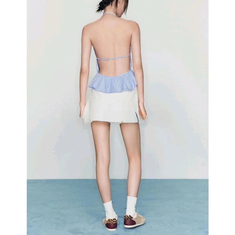 새로운 가을 캐주얼 여성 Faion 벨트 지퍼 ort 스커트 바지 다목적 중간 허리 폴리 에스터 섬유 스탠드 맞는 a 라인 스커트