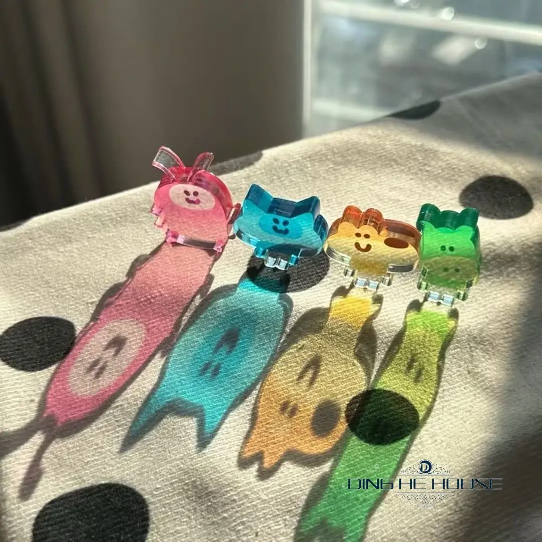 

New Siamese Acrylic Brick Stand Cute Thickened Zoo Desktop Colored Windows Decorative Ornaments Accesorios Cartoon Friend Gift