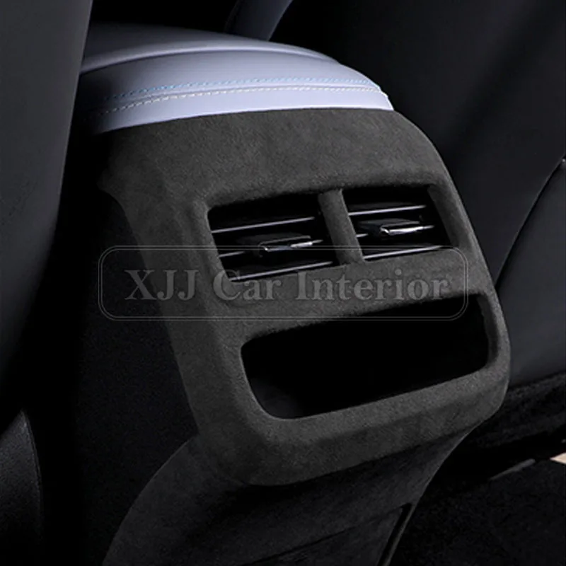 

Suede Rear Air Conditioning Outlet Frame Panel Cover Trim For BYD Seal Rear Center Anti-Kick Protector Trim Interior Accessories