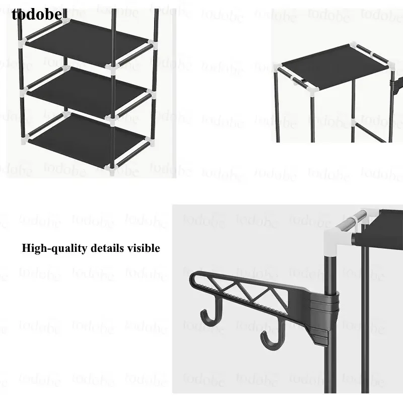 Coat Hanger Wardrobe System Wall Coat Rack Storage Hook Clothes Racks & Chairs Stand Hangers for Clothes Shelf
