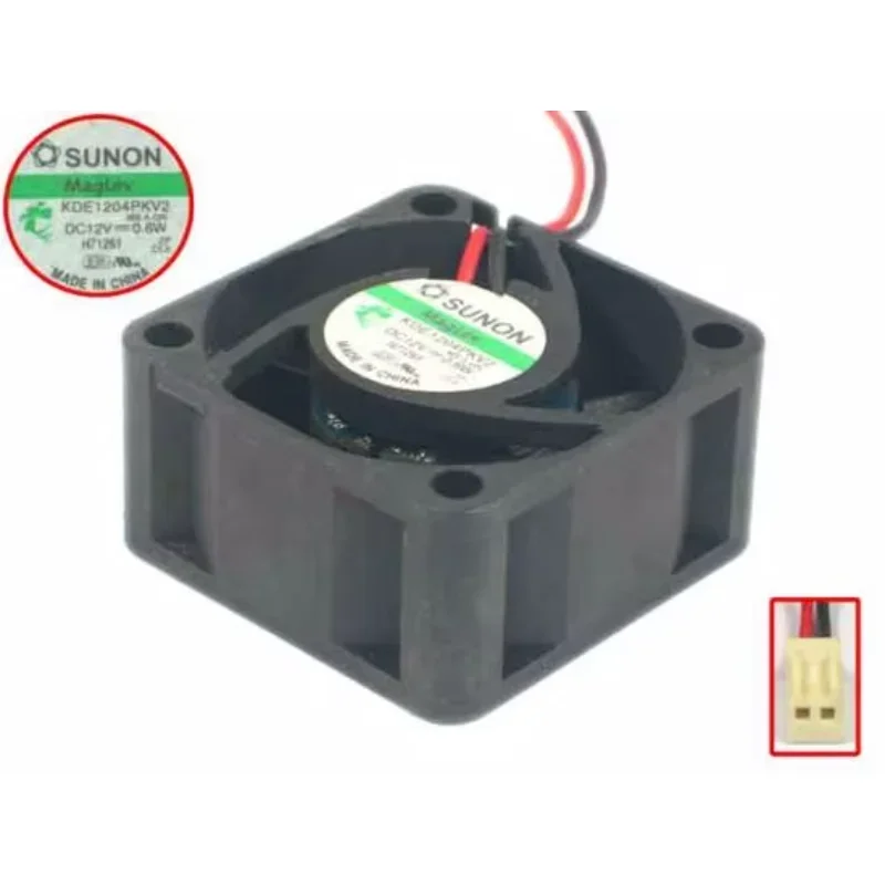 

SUNON KDE1204PKV2 MS.A.GN DC 12V 0.6W 40x40x20mm Server Cooling Fan