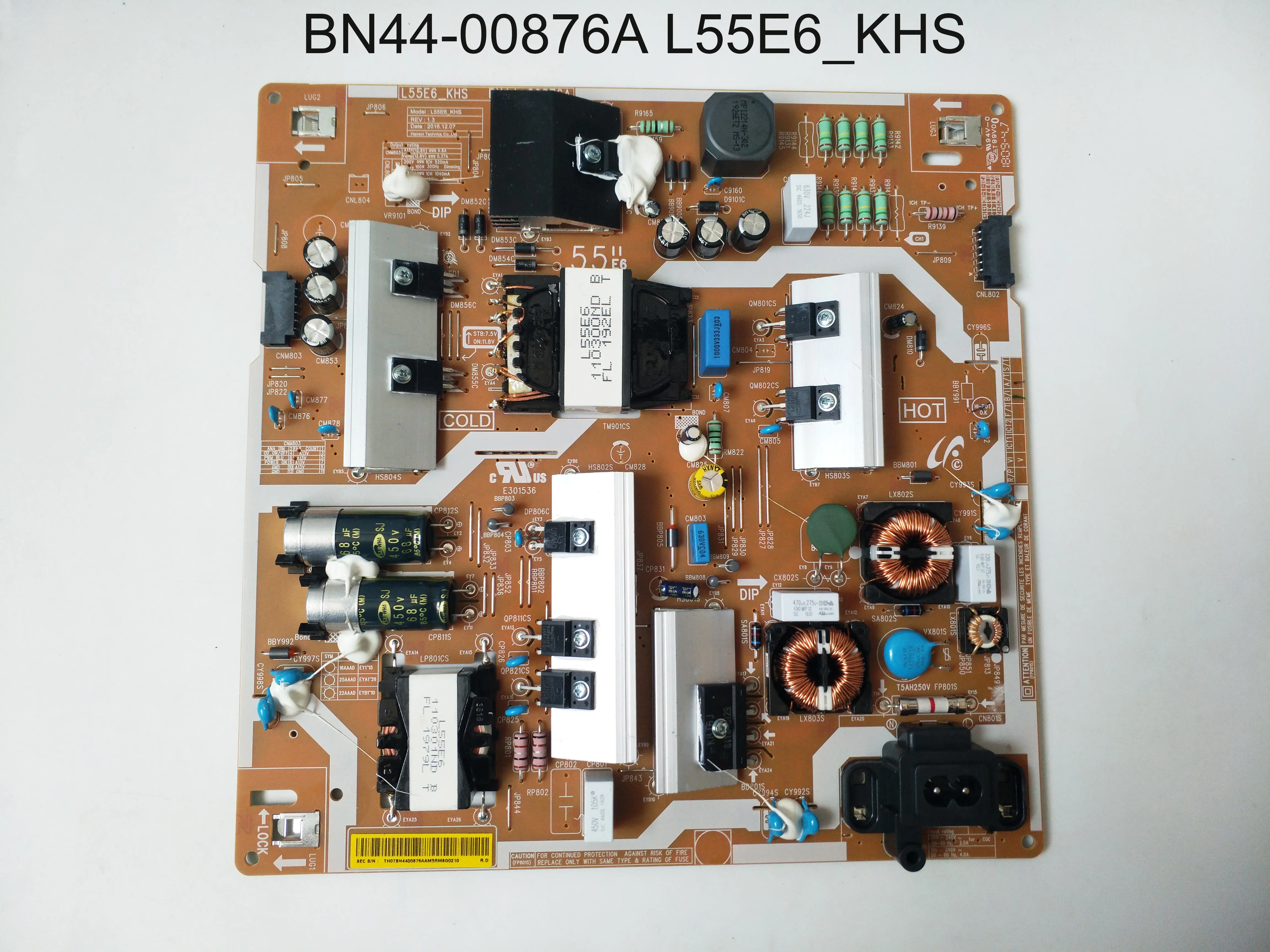 New Original BN44-00876A L55E6_KHS Power Board Card Supply For UE49KU6400S UE55MU6670U UE55MU6470U UE49M6670UXXU UN55MU700DFXZA