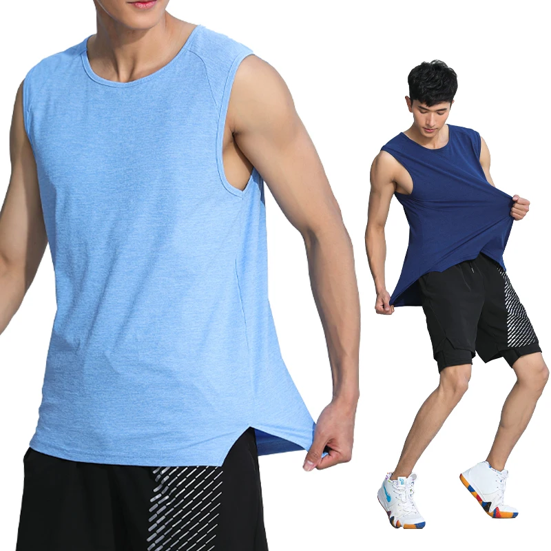 Running Vest Men Summer Breathable Sports Fitness New Undershirt Training Tank Compression Bodybuilding Workout Sleeveless