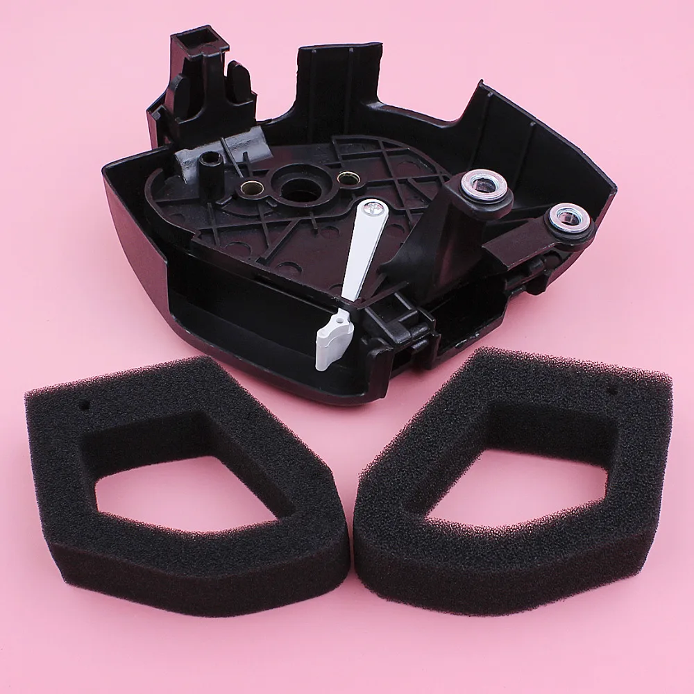 Air Filter Cover Assembly For Honda GX35 GX35NT HHT35S Lawn Mower Engine Part with 2pcs Air Filter Element Garden Tool Parts